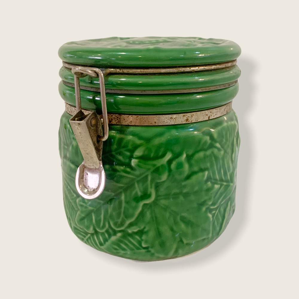 Jay Willfred Andrea by Sadek Ceramic Leaf Jar